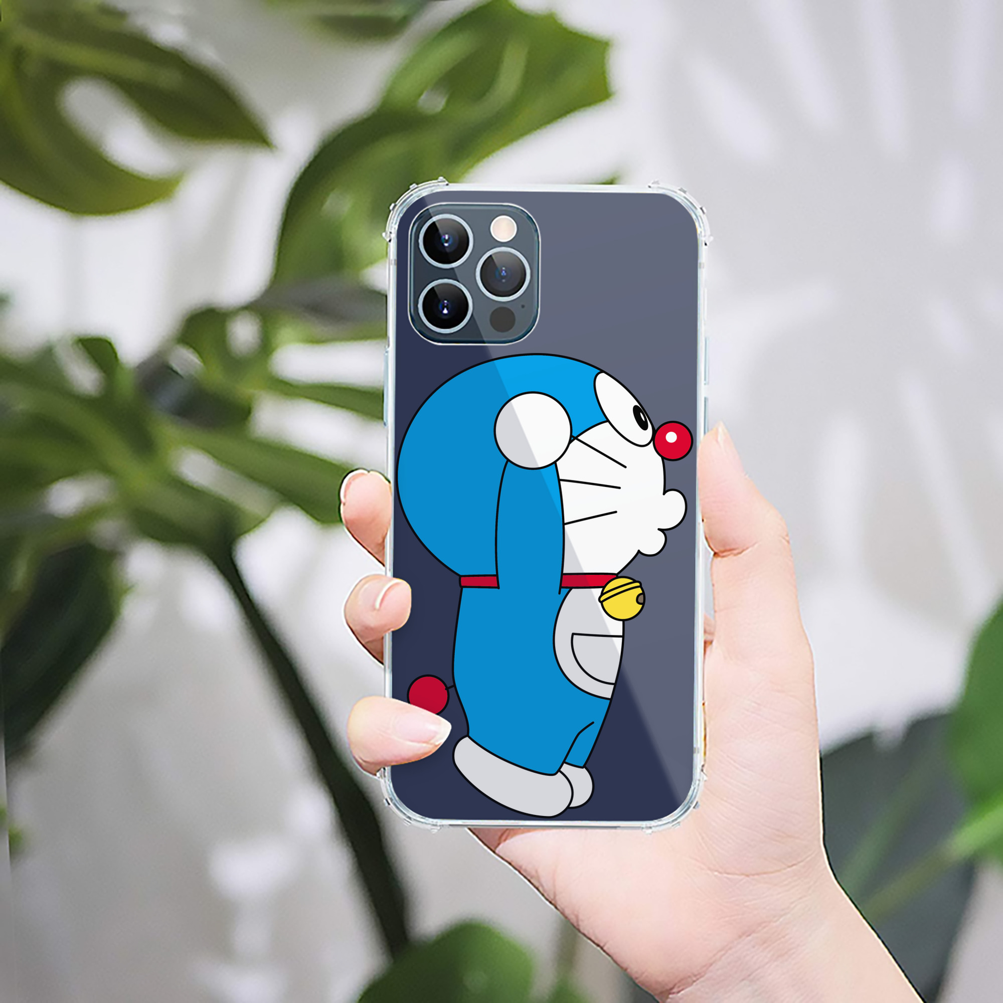 （画像用） ドラえもん Doraemon 【iPhone 12シリーズ対応】透明スマホケース（クリアソフトケース）